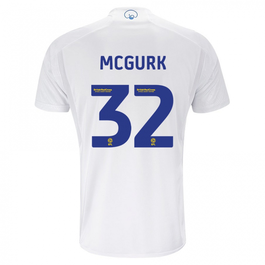 Enfant Maillot Sean Mcgurk #32 Blanc Tenues Domicile 2023/24 T-Shirt Suisse