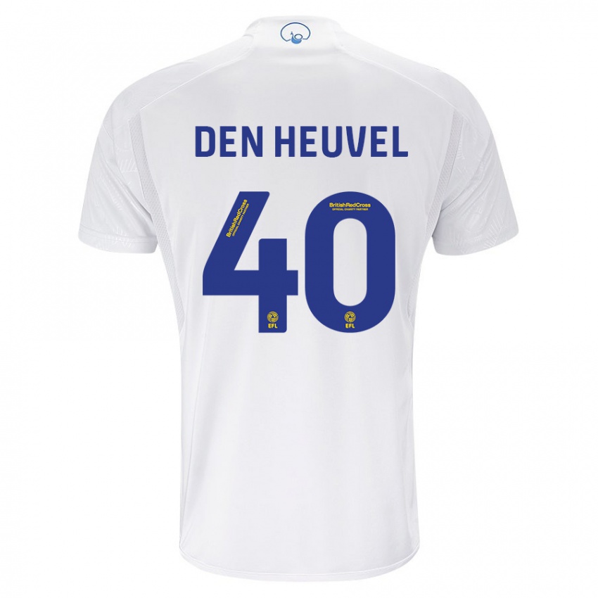 Enfant Maillot Dani Van Den Heuvel #40 Blanc Tenues Domicile 2023/24 T-Shirt Suisse
