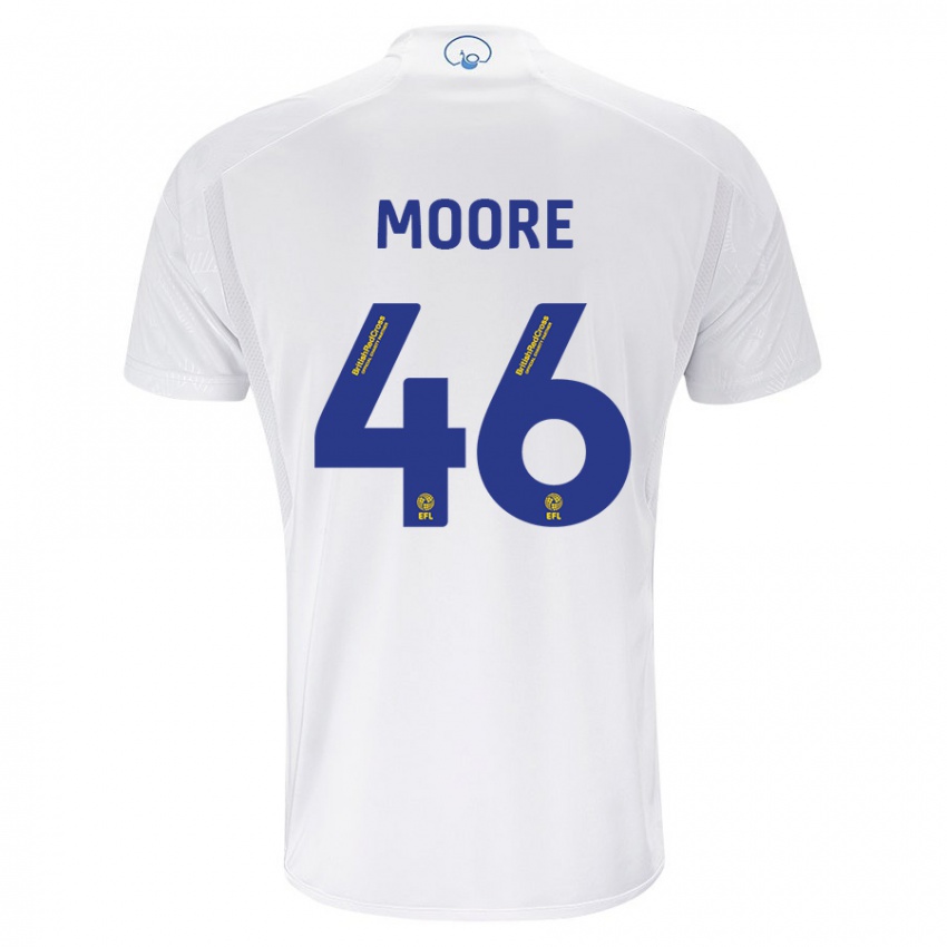 Enfant Maillot Kris Moore #46 Blanc Tenues Domicile 2023/24 T-Shirt Suisse