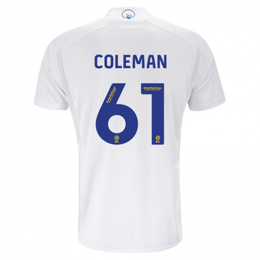 Kinder Cian Coleman #61 Weiß Heimtrikot Trikot 2023/24 T-Shirt Schweiz
