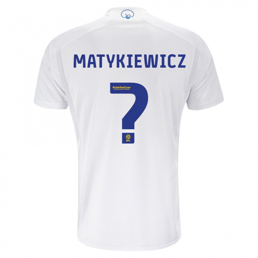 Enfant Maillot Luke Matykiewicz #0 Blanc Tenues Domicile 2023/24 T-Shirt Suisse