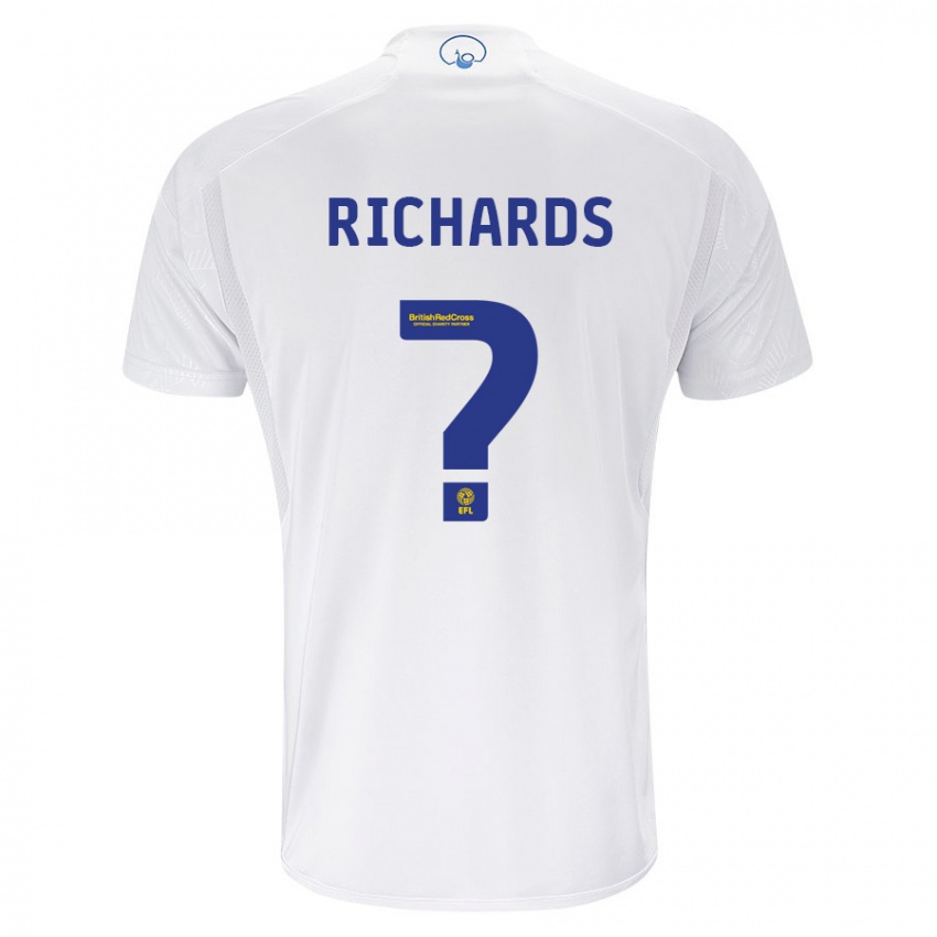 Enfant Maillot Joe Richards #0 Blanc Tenues Domicile 2023/24 T-Shirt Suisse