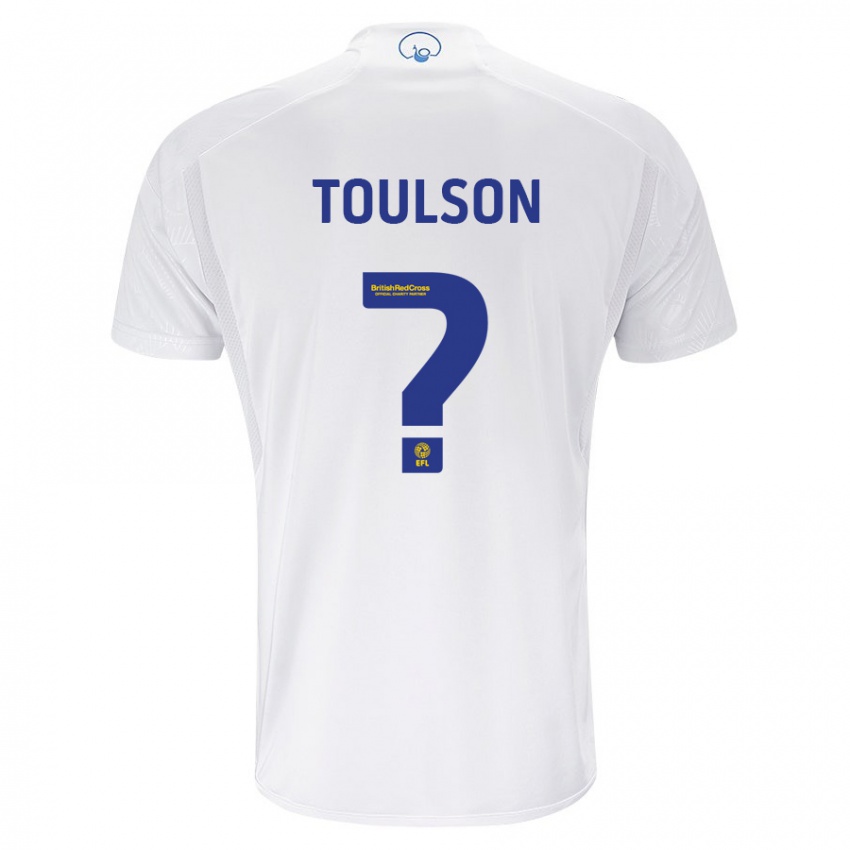 Enfant Maillot Daniel Toulson #0 Blanc Tenues Domicile 2023/24 T-Shirt Suisse