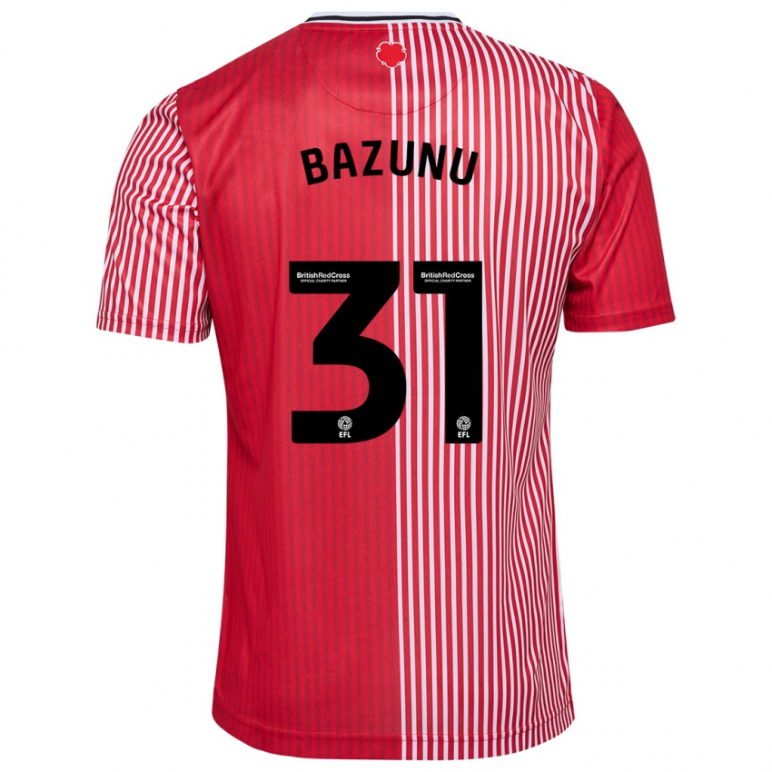 Enfant Maillot Gavin Bazunu #31 Rouge Tenues Domicile 2023/24 T-Shirt Suisse