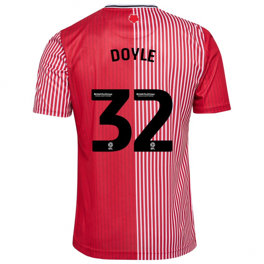 Enfant Maillot Kamari Doyle #32 Rouge Tenues Domicile 2023/24 T-Shirt Suisse