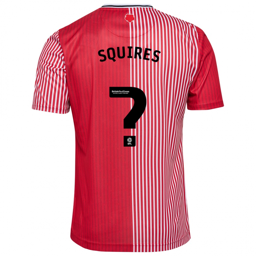 Enfant Maillot Joshua Squires #0 Rouge Tenues Domicile 2023/24 T-Shirt Suisse