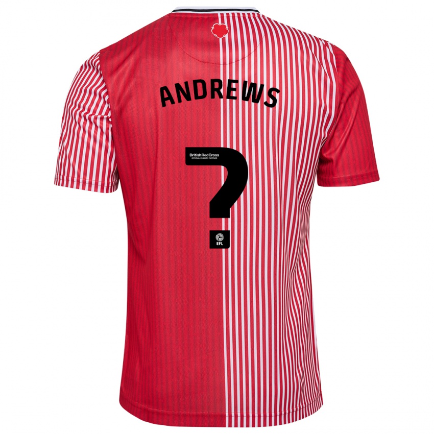 Kinder Joe Andrews #0 Rot Heimtrikot Trikot 2023/24 T-Shirt Schweiz