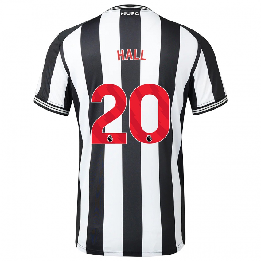 Enfant Maillot Lewis Hall #20 Noir Blanc Tenues Domicile 2023/24 T-Shirt Suisse
