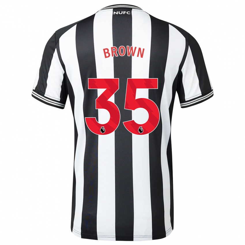 Enfant Maillot Will Brown #35 Noir Blanc Tenues Domicile 2023/24 T-Shirt Suisse