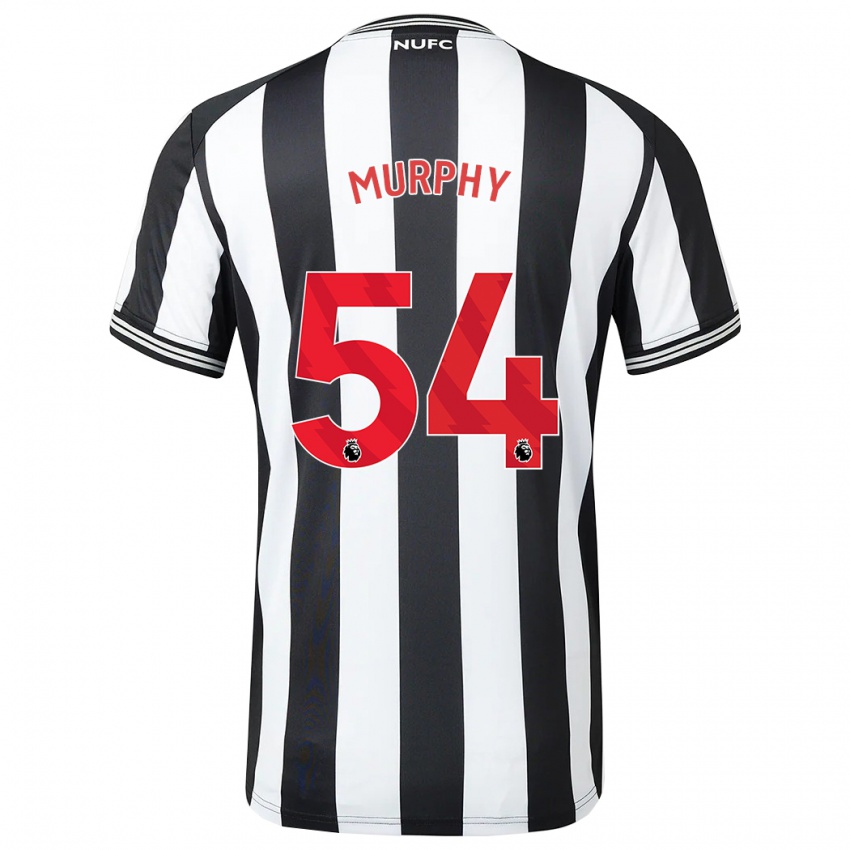 Enfant Maillot Alex Murphy #54 Noir Blanc Tenues Domicile 2023/24 T-Shirt Suisse