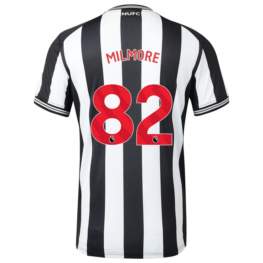 Enfant Maillot Carter Milmore #82 Noir Blanc Tenues Domicile 2023/24 T-Shirt Suisse