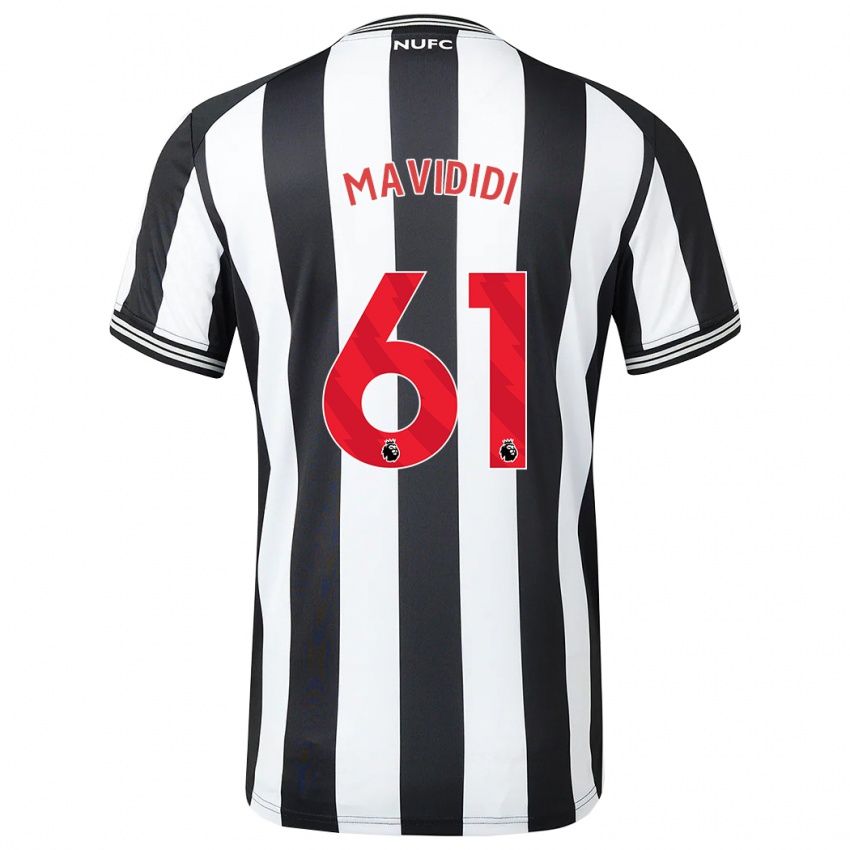 Enfant Maillot Shaun Mavididi #61 Noir Blanc Tenues Domicile 2023/24 T-Shirt Suisse