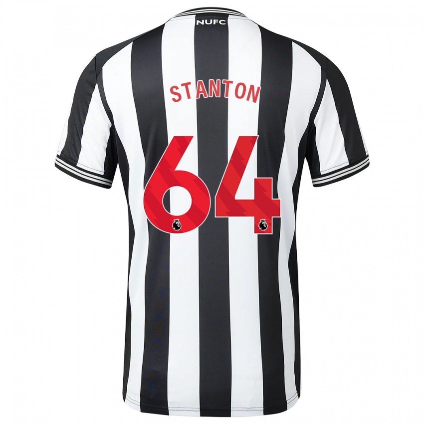 Enfant Maillot Ellis Stanton #64 Noir Blanc Tenues Domicile 2023/24 T-Shirt Suisse