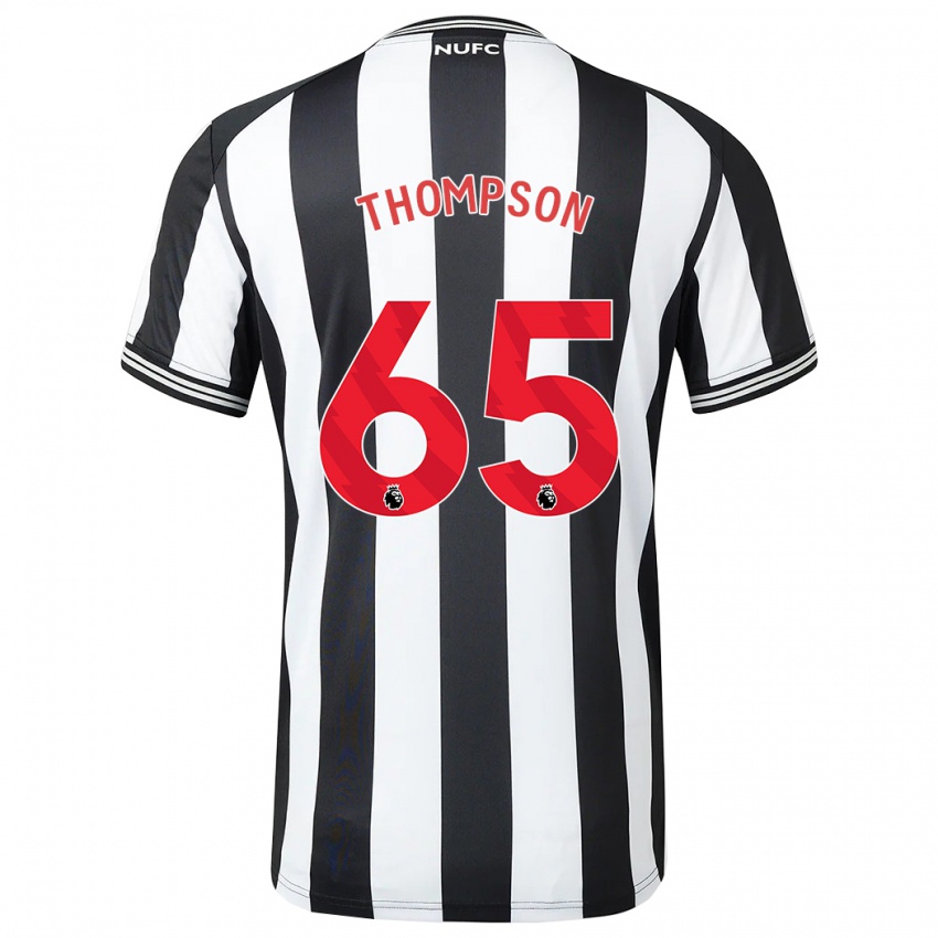 Enfant Maillot Ciaran Thompson #65 Noir Blanc Tenues Domicile 2023/24 T-Shirt Suisse