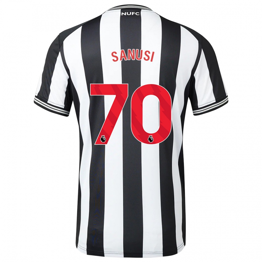 Enfant Maillot Trevan Sanusi #70 Noir Blanc Tenues Domicile 2023/24 T-Shirt Suisse