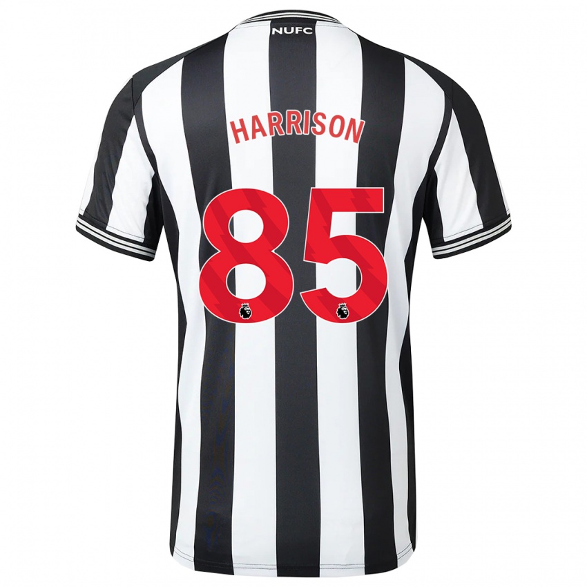 Enfant Maillot Adam Harrison #85 Noir Blanc Tenues Domicile 2023/24 T-Shirt Suisse