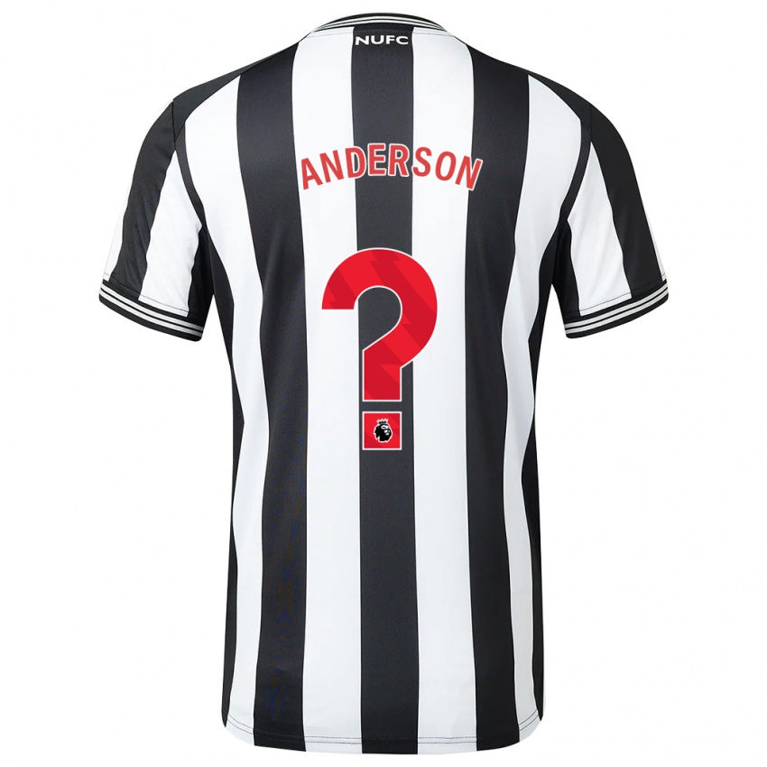 Enfant Maillot Will Anderson #0 Noir Blanc Tenues Domicile 2023/24 T-Shirt Suisse