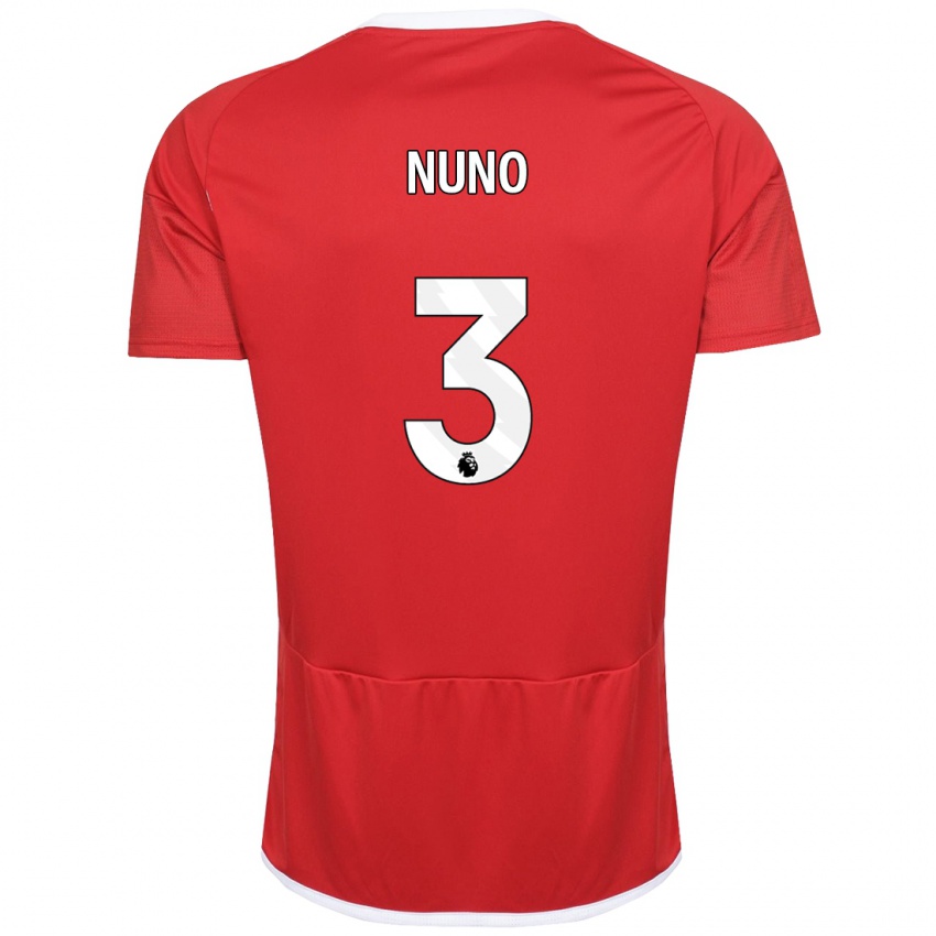 Enfant Maillot Nuno Tavares #3 Rouge Tenues Domicile 2023/24 T-Shirt Suisse