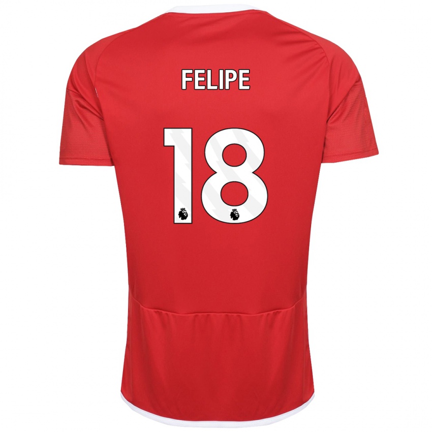 Enfant Maillot Felipe #18 Rouge Tenues Domicile 2023/24 T-Shirt Suisse
