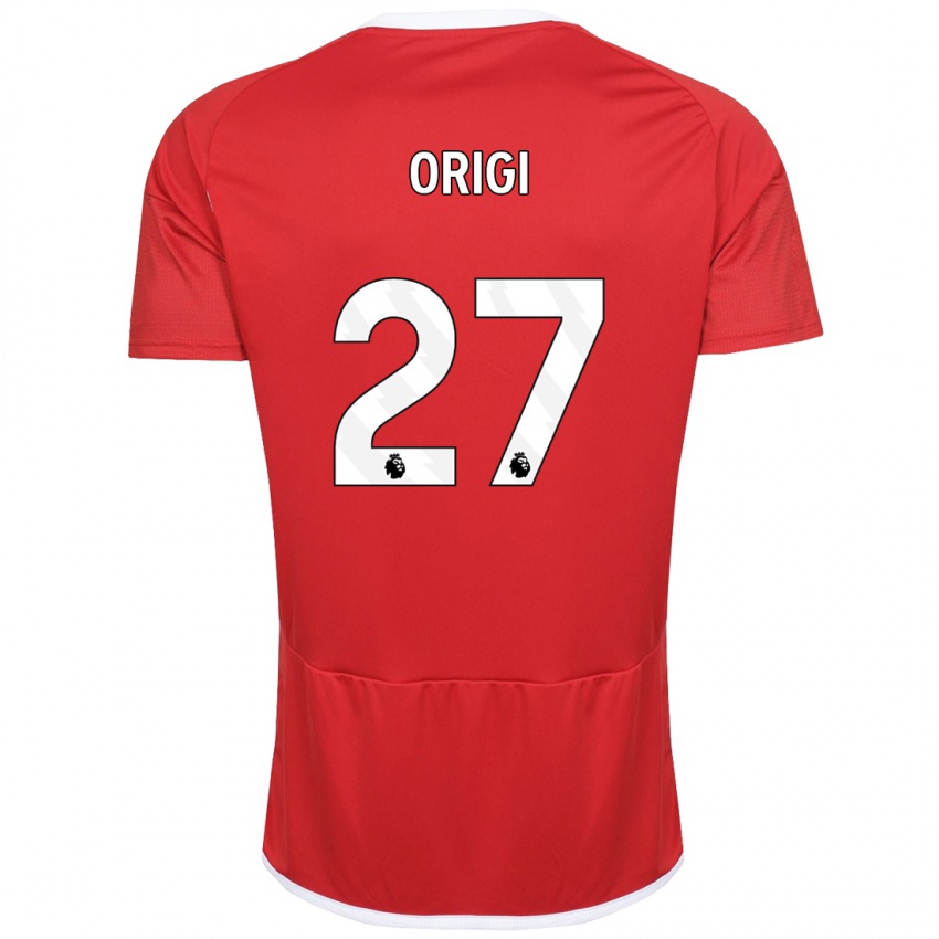 Enfant Maillot Divock Origi #27 Rouge Tenues Domicile 2023/24 T-Shirt Suisse