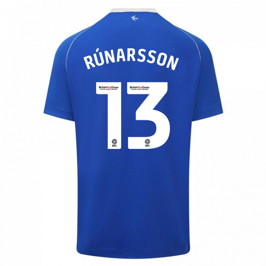 Enfant Maillot Runar Alex Runarsson #13 Bleu Tenues Domicile 2023/24 T-Shirt Suisse