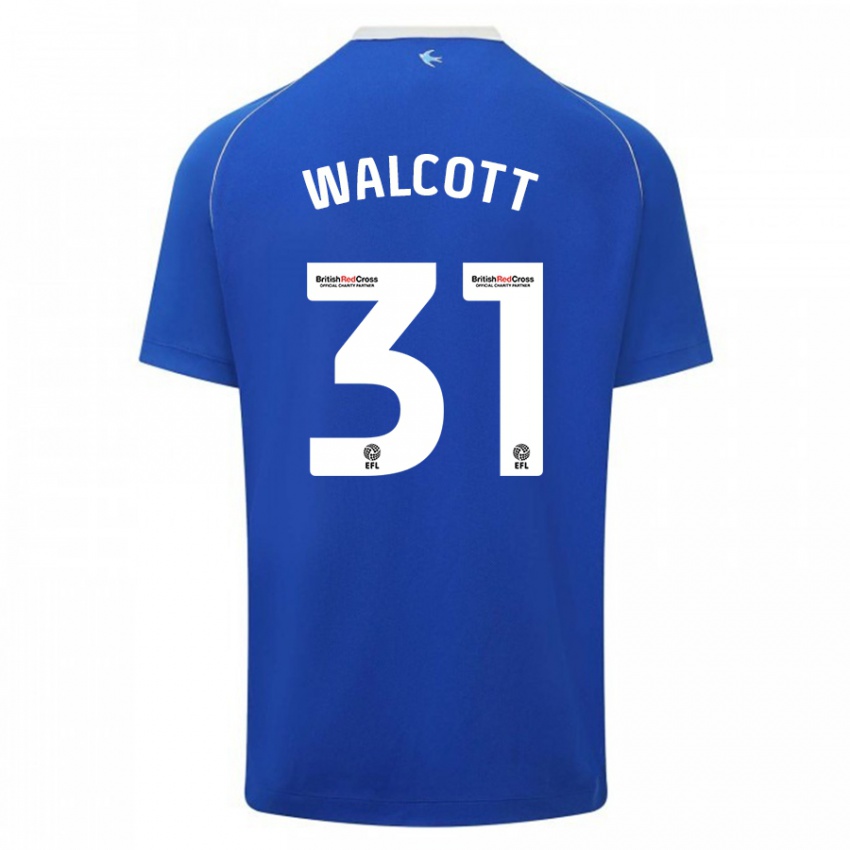 Enfant Maillot Malachi Fagan Walcott #31 Bleu Tenues Domicile 2023/24 T-Shirt Suisse
