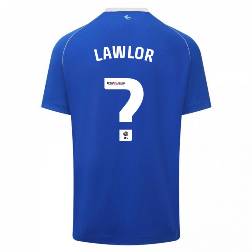 Enfant Maillot Dylan Lawlor #0 Bleu Tenues Domicile 2023/24 T-Shirt Suisse