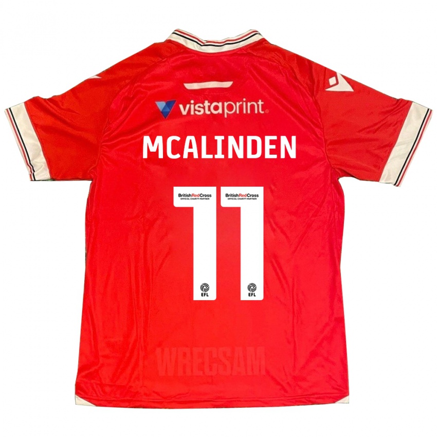 Kinder Liam Mcalinden #11 Rot Heimtrikot Trikot 2023/24 T-Shirt Schweiz
