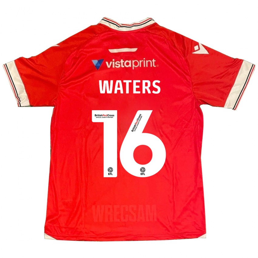 Enfant Maillot Billy Waters #16 Rouge Tenues Domicile 2023/24 T-Shirt Suisse