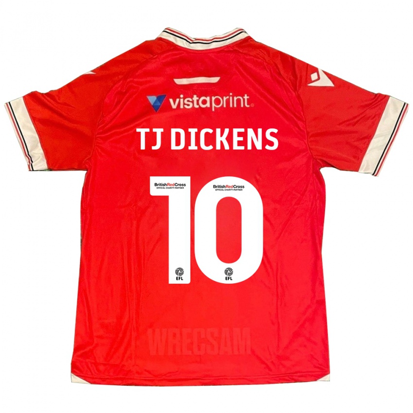 Enfant Maillot Tonicha Tj Dickens #10 Rouge Tenues Domicile 2023/24 T-Shirt Suisse