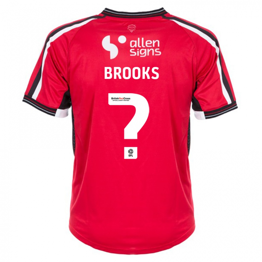 Enfant Maillot Billy Brooks #0 Rouge Tenues Domicile 2023/24 T-Shirt Suisse