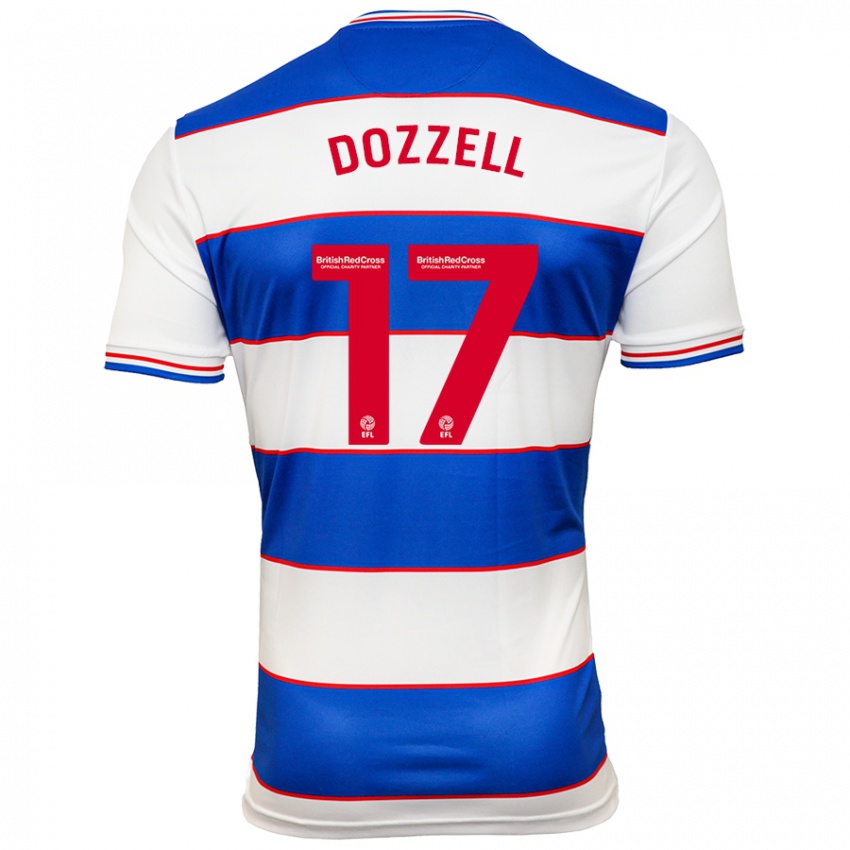 Enfant Maillot Andre Dozzell #17 Blanc Bleu Tenues Domicile 2023/24 T-Shirt Suisse