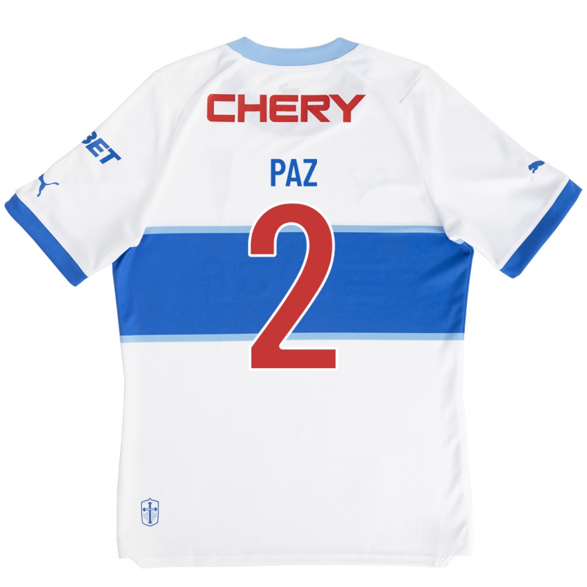 Enfant Maillot Nehuén Paz #2 Blanc Tenues Domicile 2023/24 T-Shirt Suisse
