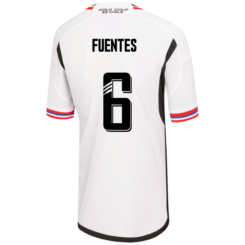 Enfant Maillot César Fuentes #6 Blanc Tenues Domicile 2023/24 T-Shirt Suisse