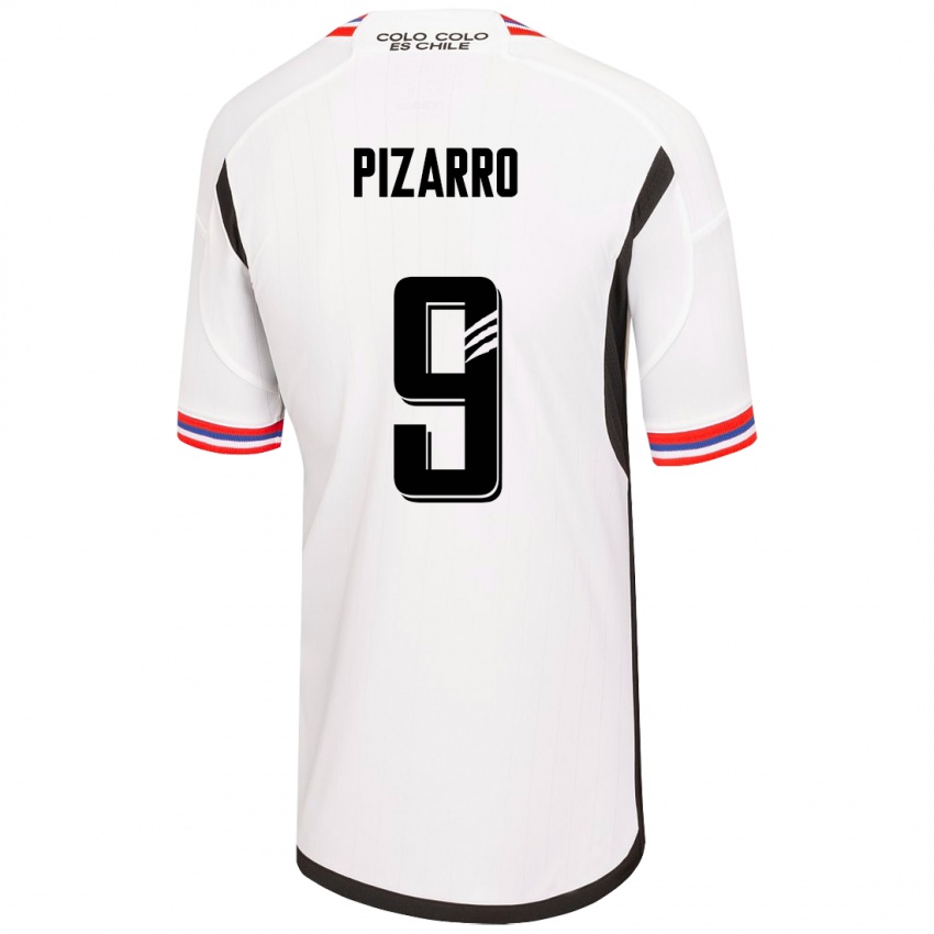Enfant Maillot Damián Pizarro #9 Blanc Tenues Domicile 2023/24 T-Shirt Suisse