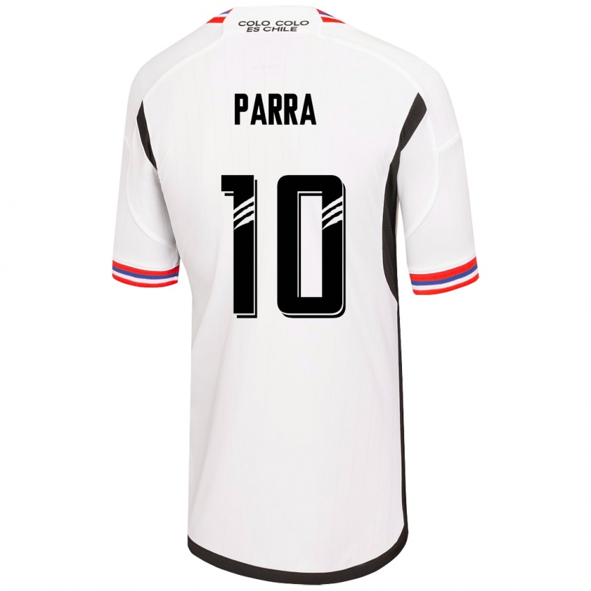 Enfant Maillot Pablo Parra #10 Blanc Tenues Domicile 2023/24 T-Shirt Suisse