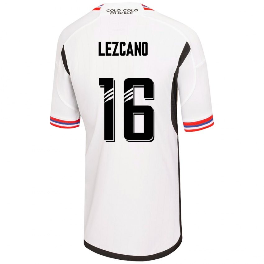 Enfant Maillot Darío Lezcano #16 Blanc Tenues Domicile 2023/24 T-Shirt Suisse