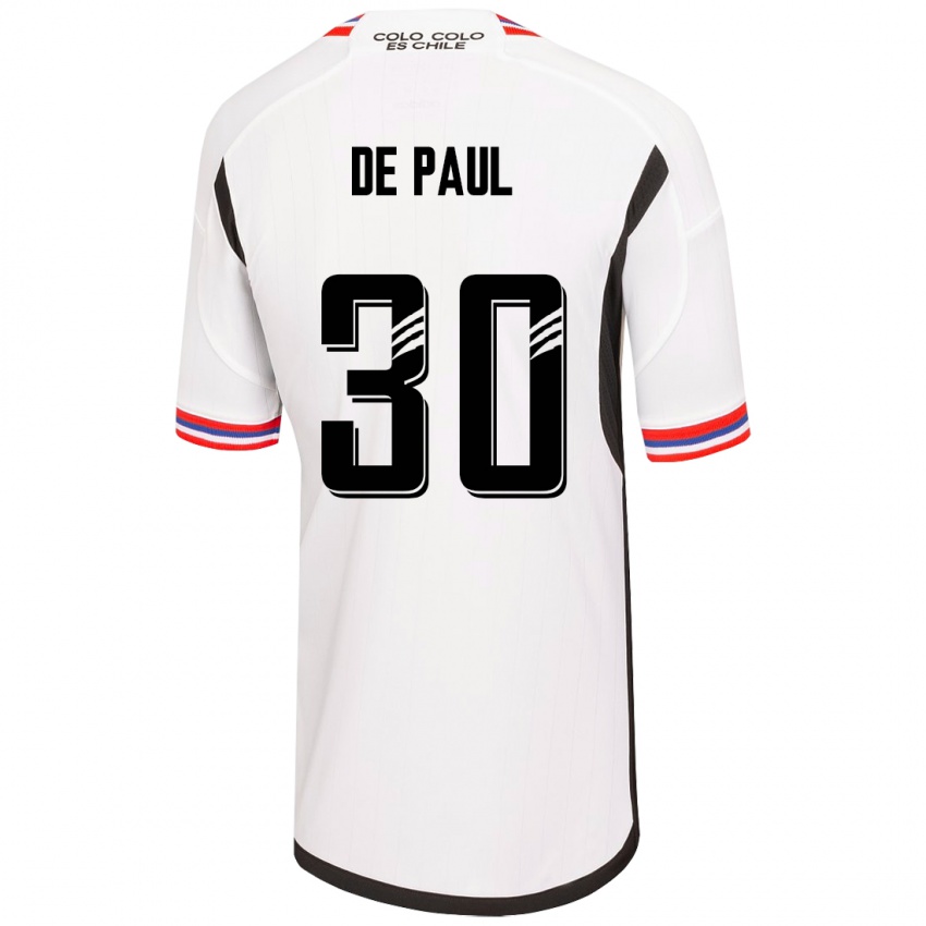 Enfant Maillot Fernando De Paul #30 Blanc Tenues Domicile 2023/24 T-Shirt Suisse