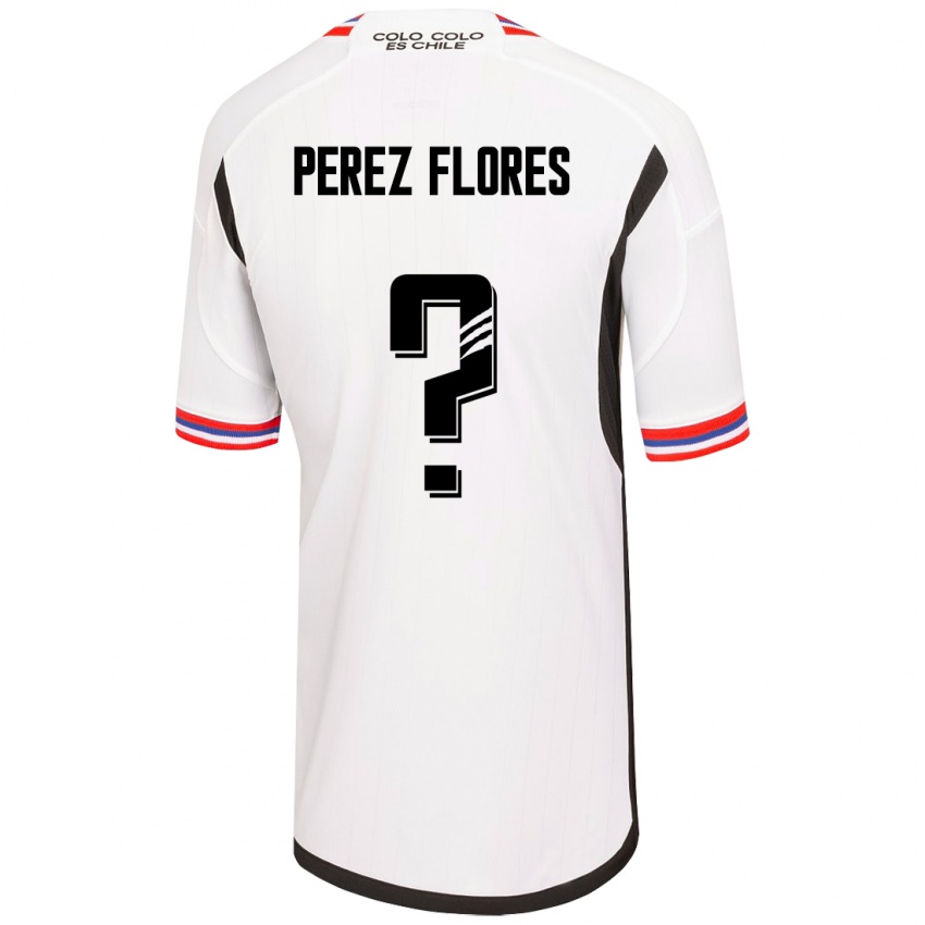 Kinder Benjamín Pérez Flores #0 Weiß Heimtrikot Trikot 2023/24 T-Shirt Schweiz