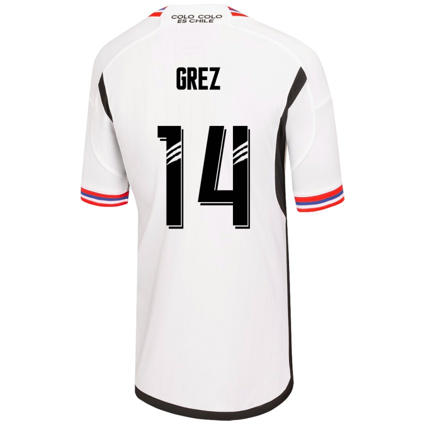Kinder Javiera Grez #14 Weiß Heimtrikot Trikot 2023/24 T-Shirt Schweiz