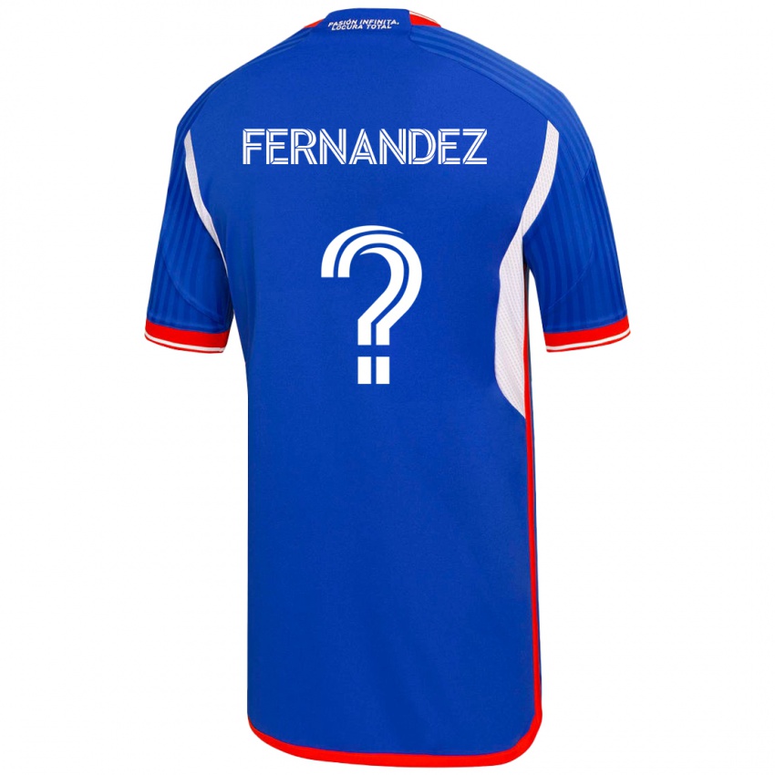 Enfant Maillot Enzo Fernández #0 Bleu Tenues Domicile 2023/24 T-Shirt Suisse
