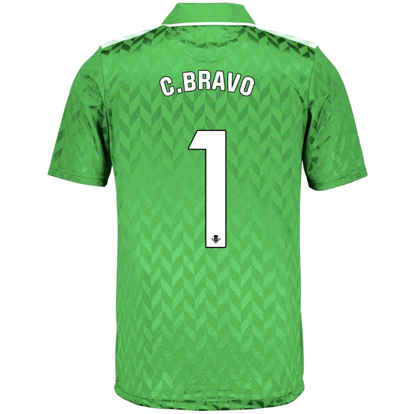 Kinder Claudio Bravo #1 Grün Auswärtstrikot Trikot 2023/24 T-Shirt Schweiz