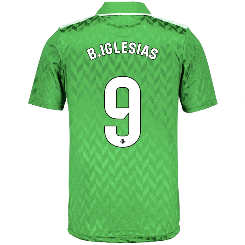 Kinder Borja Iglesias #9 Grün Auswärtstrikot Trikot 2023/24 T-Shirt Schweiz