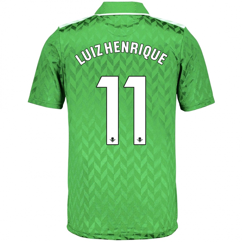 Enfant Maillot Luiz Henrique #11 Vert Tenues Extérieur 2023/24 T-Shirt Suisse