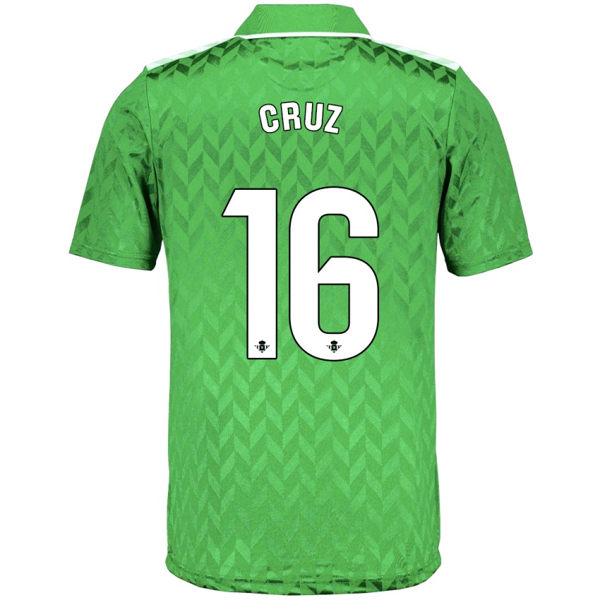 Kinder Juan Cruz #16 Grün Auswärtstrikot Trikot 2023/24 T-Shirt Schweiz