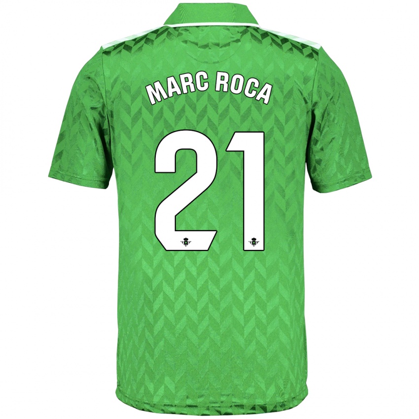 Enfant Maillot Marc Roca #21 Vert Tenues Extérieur 2023/24 T-Shirt Suisse