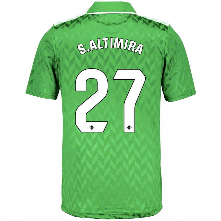 Enfant Maillot Sergi Altimira #27 Vert Tenues Extérieur 2023/24 T-Shirt Suisse