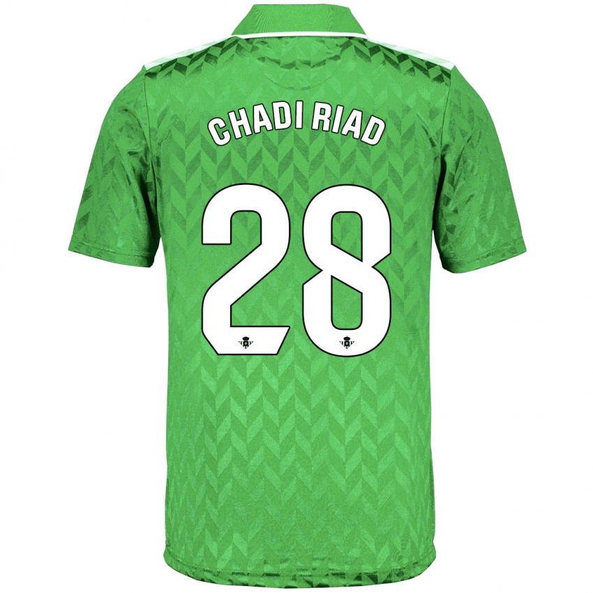 Enfant Maillot Chadi Riad #28 Vert Tenues Extérieur 2023/24 T-Shirt Suisse