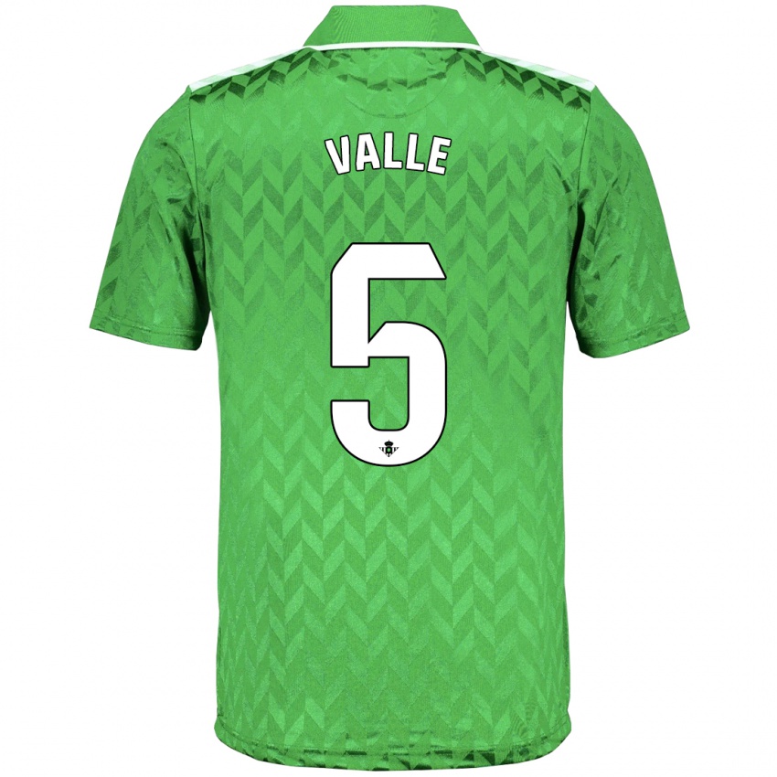 Enfant Maillot María Valle López #5 Vert Tenues Extérieur 2023/24 T-Shirt Suisse