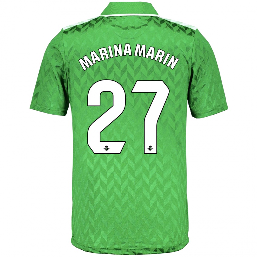 Kinder Marina Marín #27 Grün Auswärtstrikot Trikot 2023/24 T-Shirt Schweiz